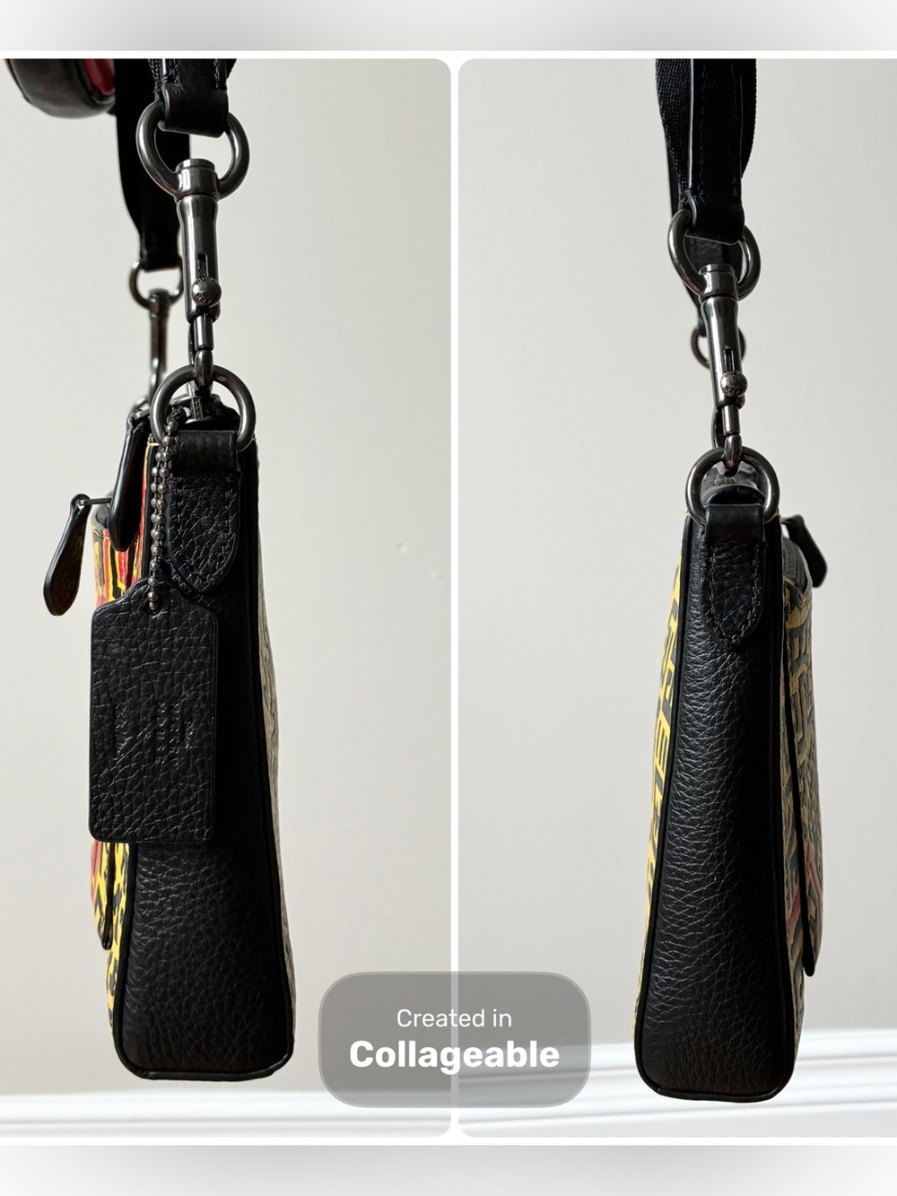 Coach x Disney Mickey Mouse x Keith Haring Holden Crossbody & Zipper Pouch C6911 - Picture 5 of 16